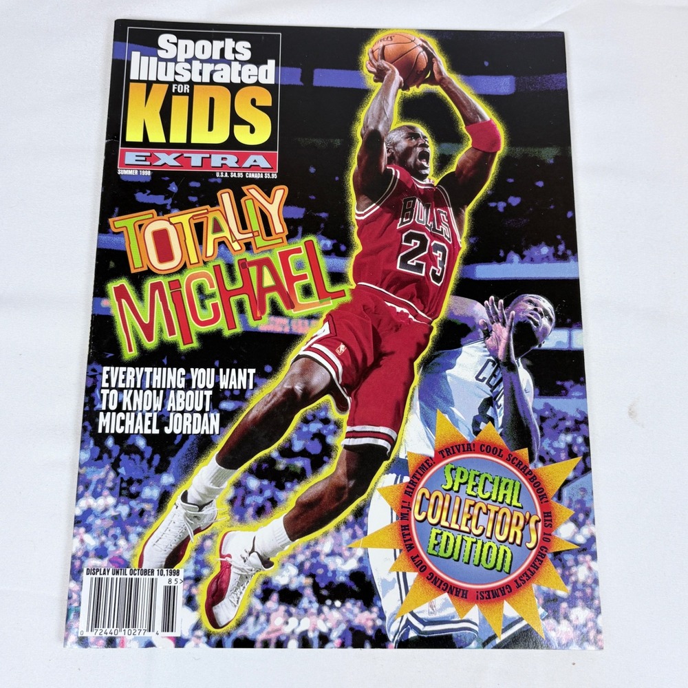 1998 SI For Kids Extra Totally Michael Jordan Collectors Ed 9 Card Sheet Poster